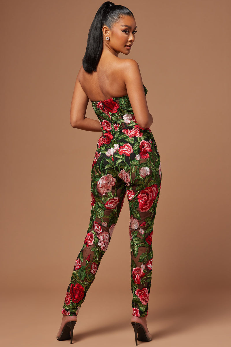 Fashion nova floral jumpsuit deals