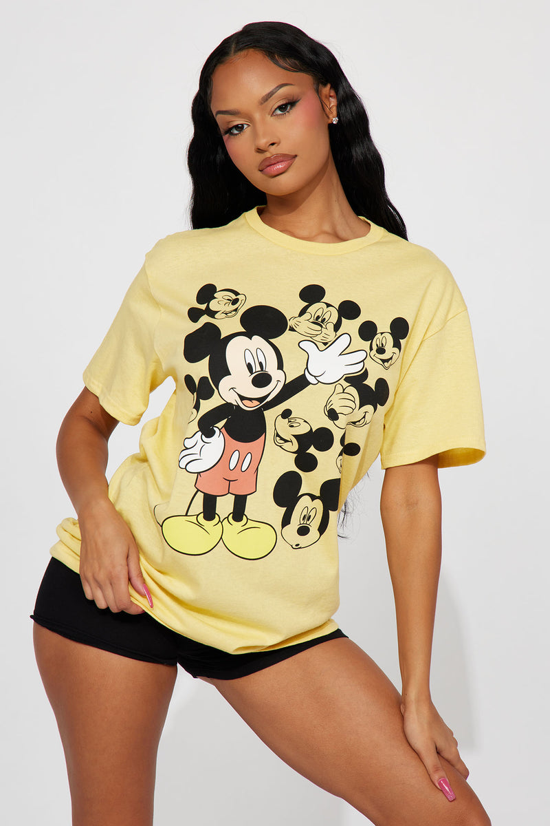 Yellow mickey shop mouse shirt
