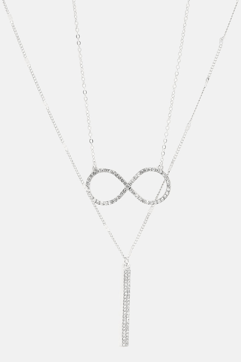 Infinity Layered Necklace Silver Fashion Nova, Jewelry Fashion Nova