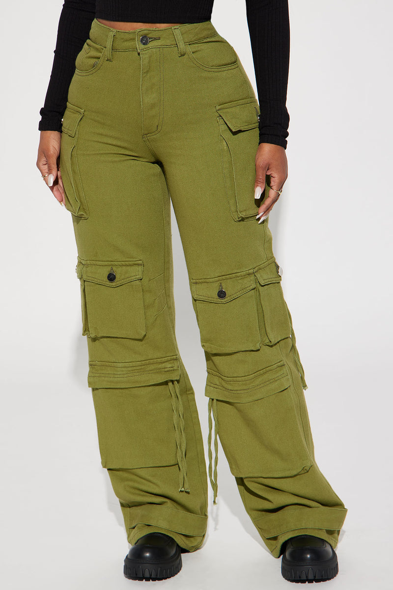 Street Strut Cargo Pant - Olive | Fashion Nova, Pants | Fashion Nova