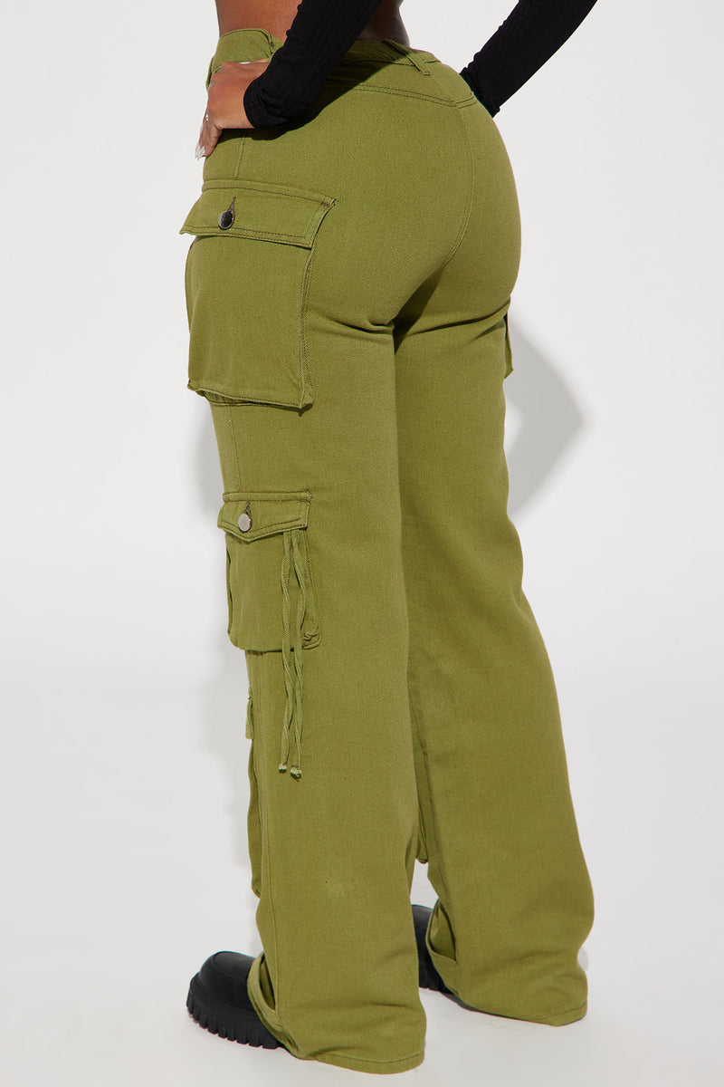 Street Strut Cargo Pant Pants | Olive | - Nova, Fashion Fashion Nova