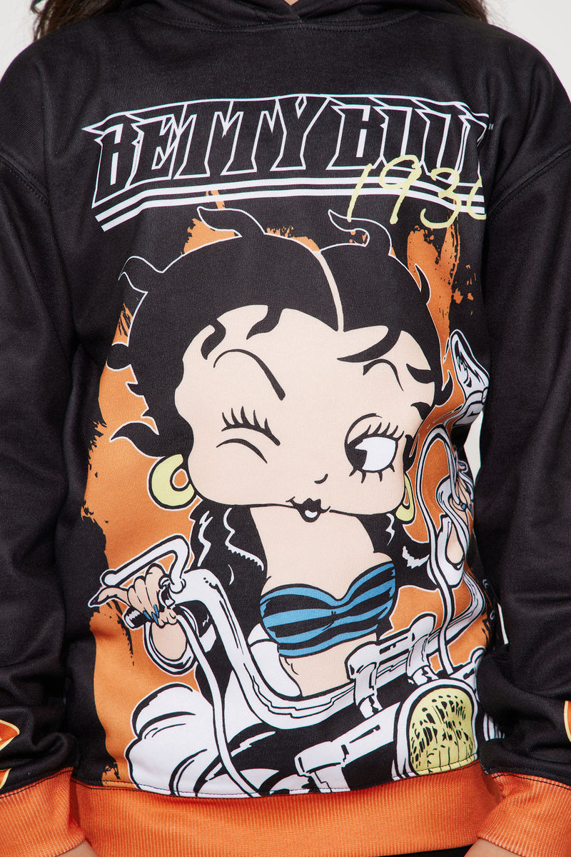 Black betty boop discount sweatshirt