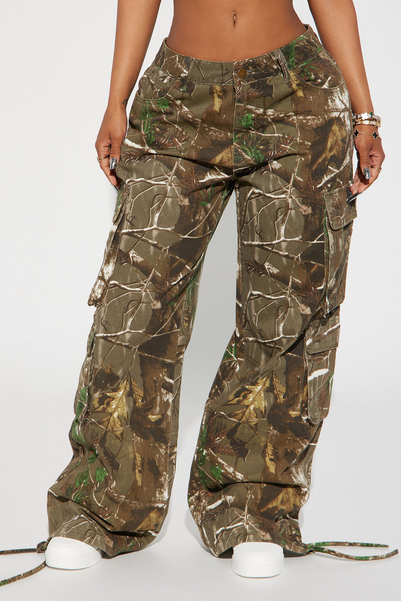 On The Hunt Camo Cargo Pant - Green/combo