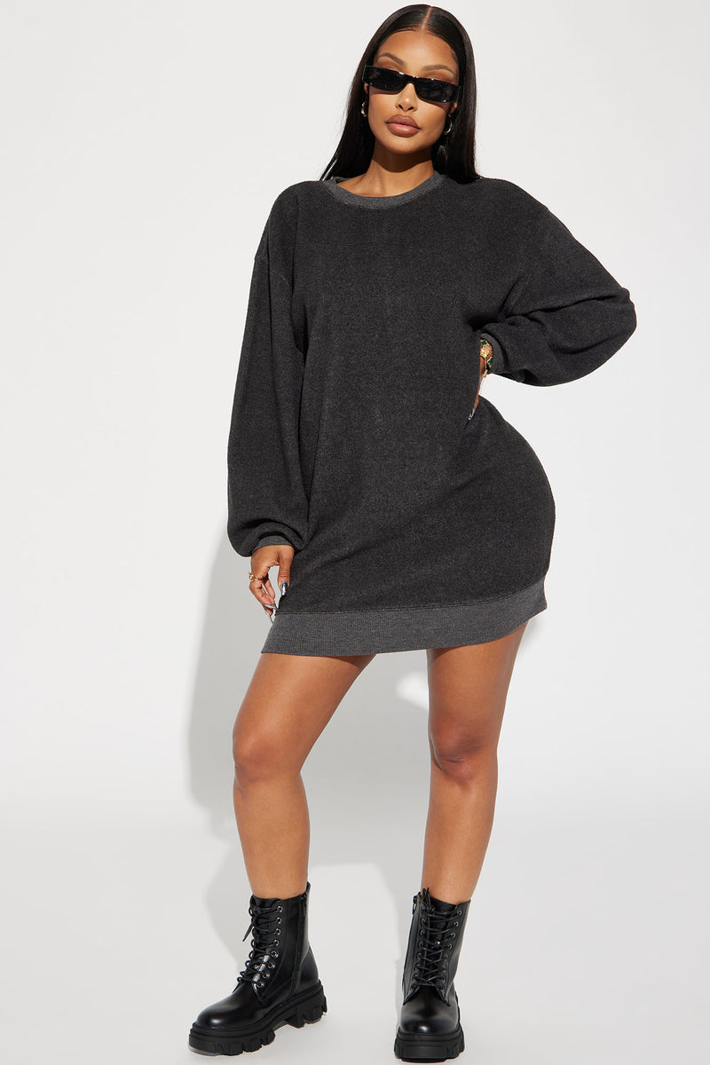 Fashion nova sweatshirt 2025 dress