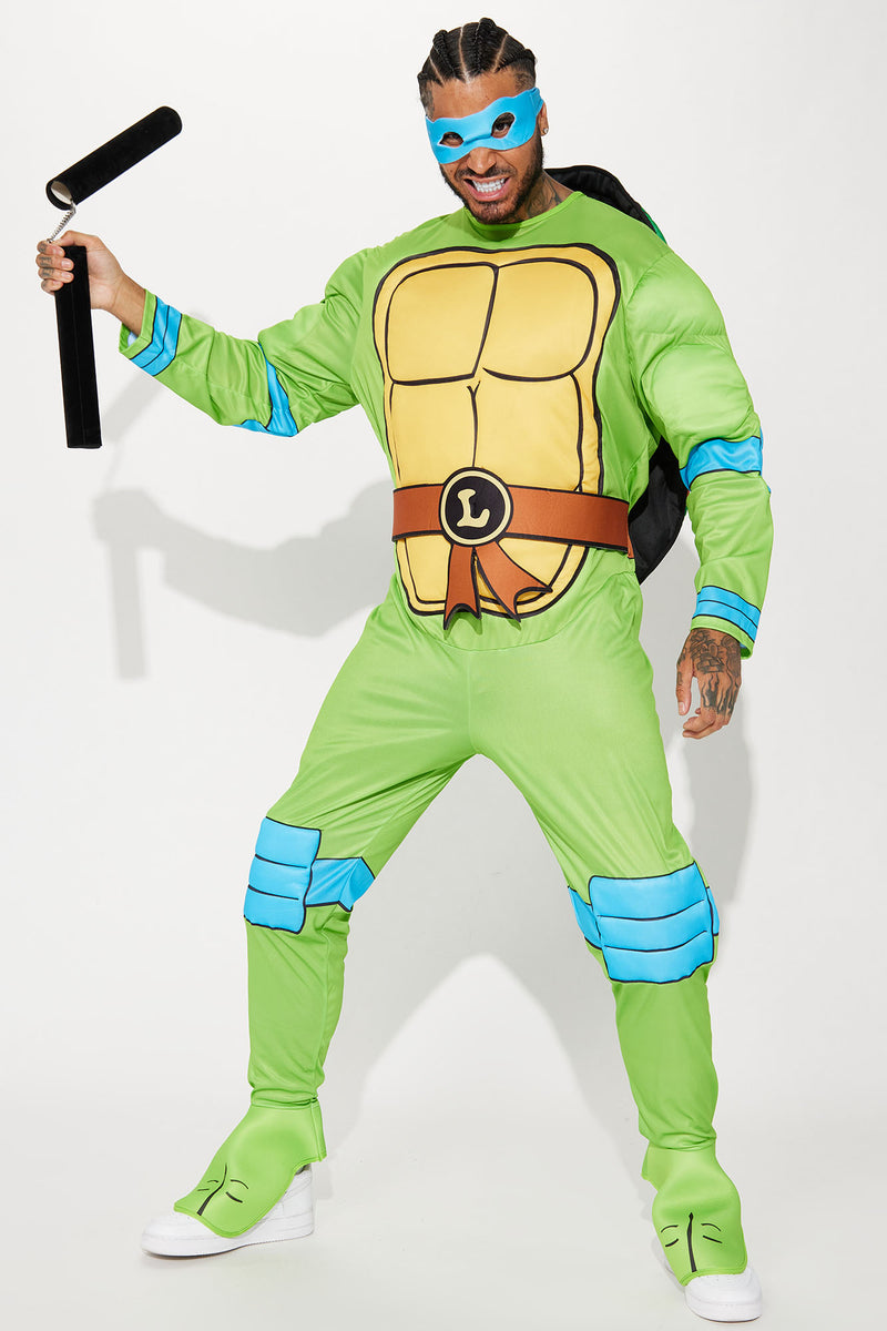  Rubie's Men's Teenage Mutant Ninja Turtles Deluxe Adult Muscle  Chest Leonardo, Green, Standard : Clothing, Shoes & Jewelry
