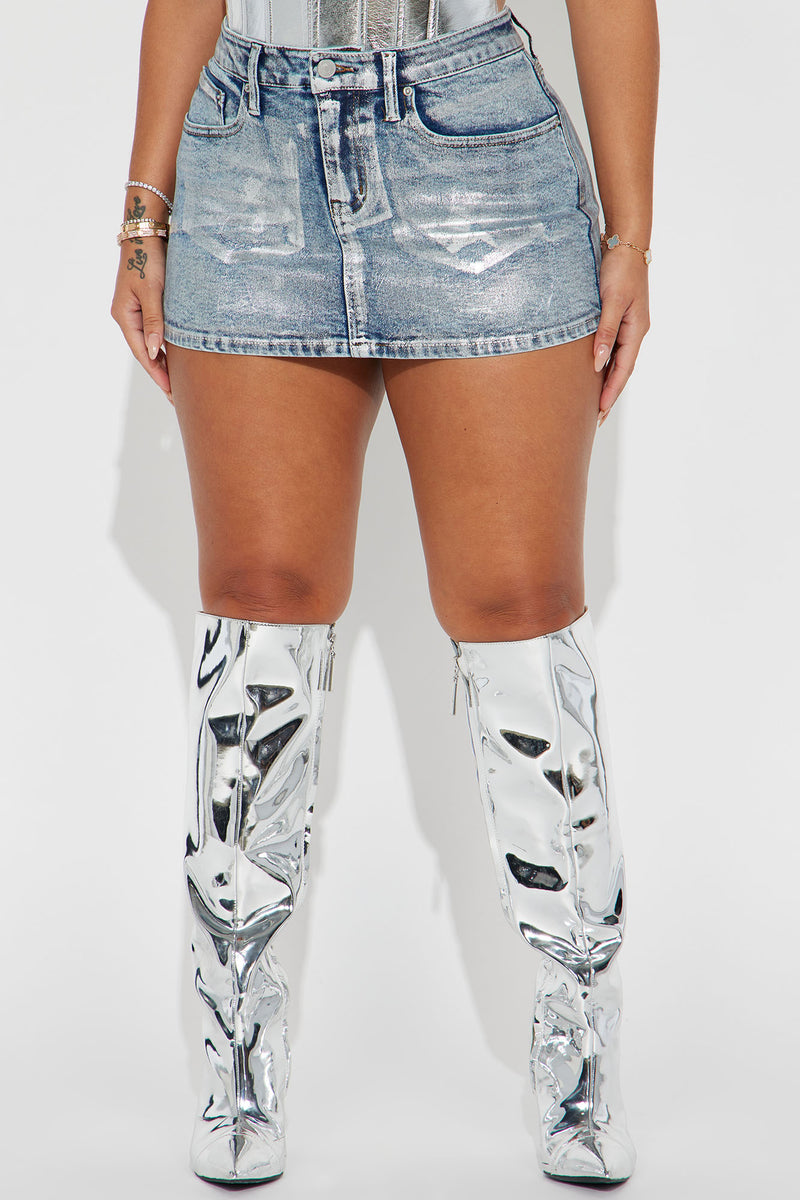 Silver diva hot sale jeans skirt