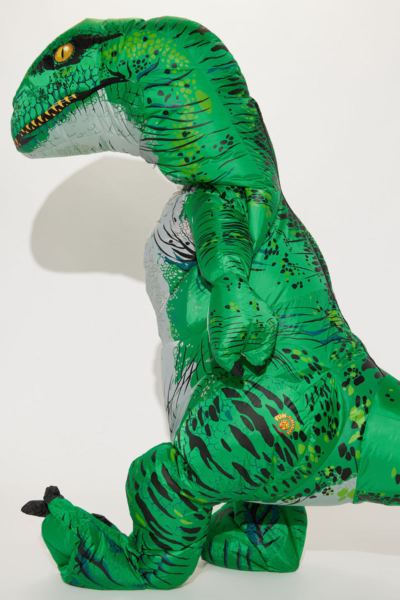 Inflatable Velociraptor Dinosaur Costume Green Fashion Nova