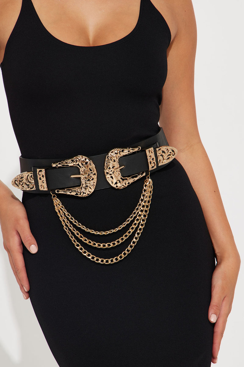 Gold fashion belt store