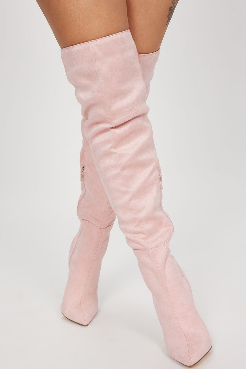 Blush thigh high discount boots