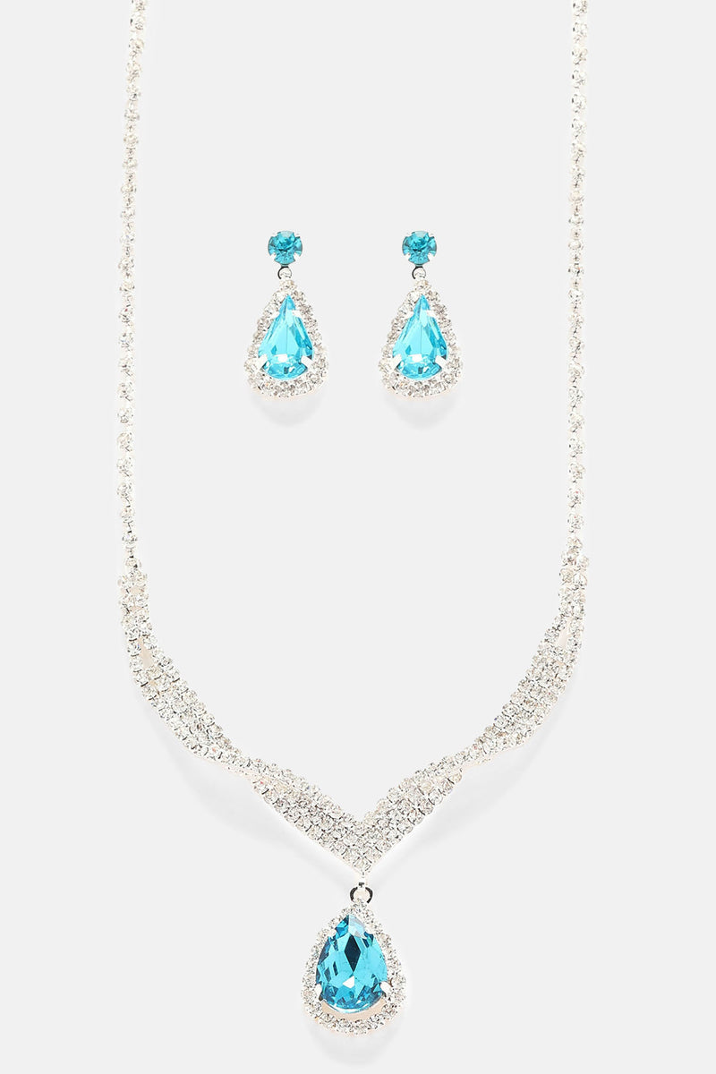 You Belong With Me Jewelry Set Silver/Blue Fashion Nova, Jewelry