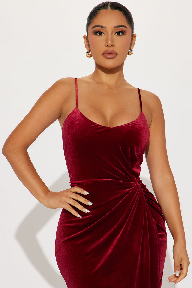 Manchester Velvet Midi Dress