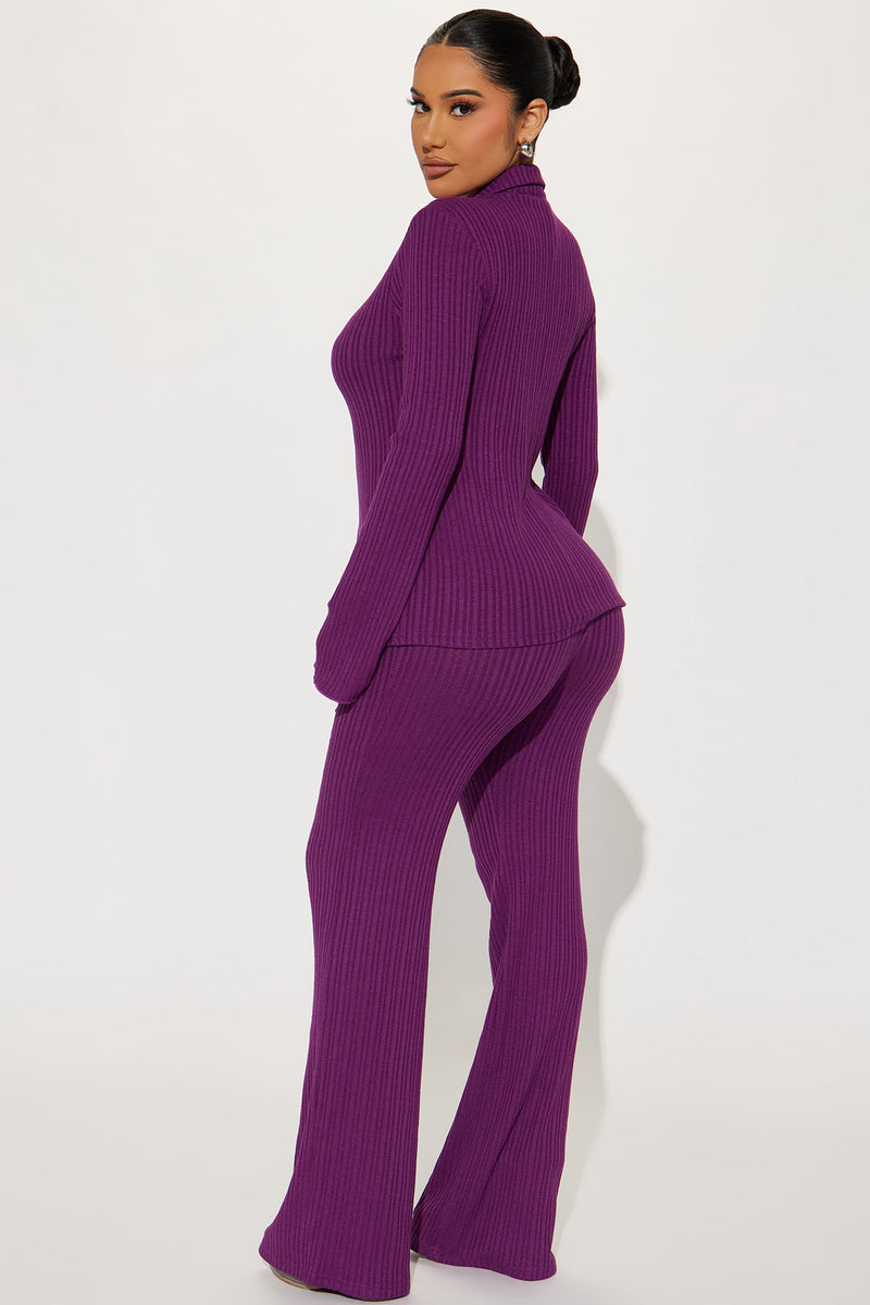 Fashion nova purple hotsell pants