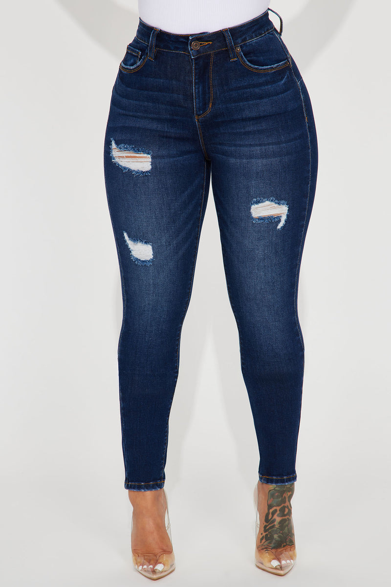 Taking Shape Booty Lifting Stretch Skinny Jeans - Dark Wash | Fashion ...