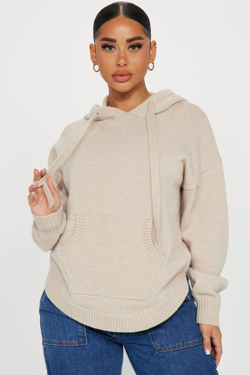 Never Parting Ways Hooded Sweater - Taupe | Fashion Nova, Sweaters | Fashion Nova