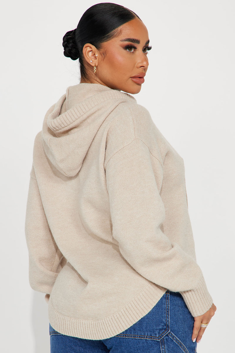 Never Parting Ways Hooded Sweater - Taupe | Fashion Nova, Sweaters | Fashion Nova