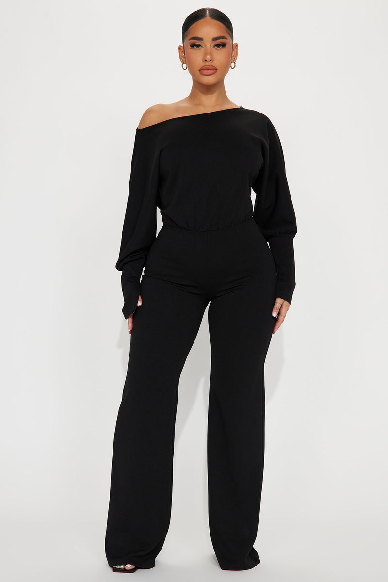 Fashion nova off the shoulder jumpsuit deals