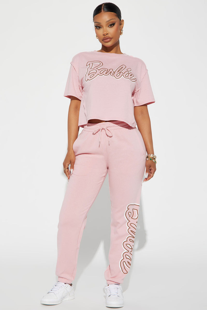 Fashion nova pink joggers discount