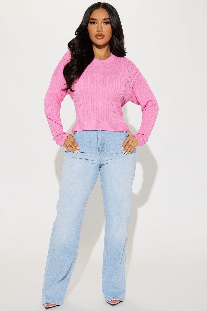 Fashion nova cheap pink sweater