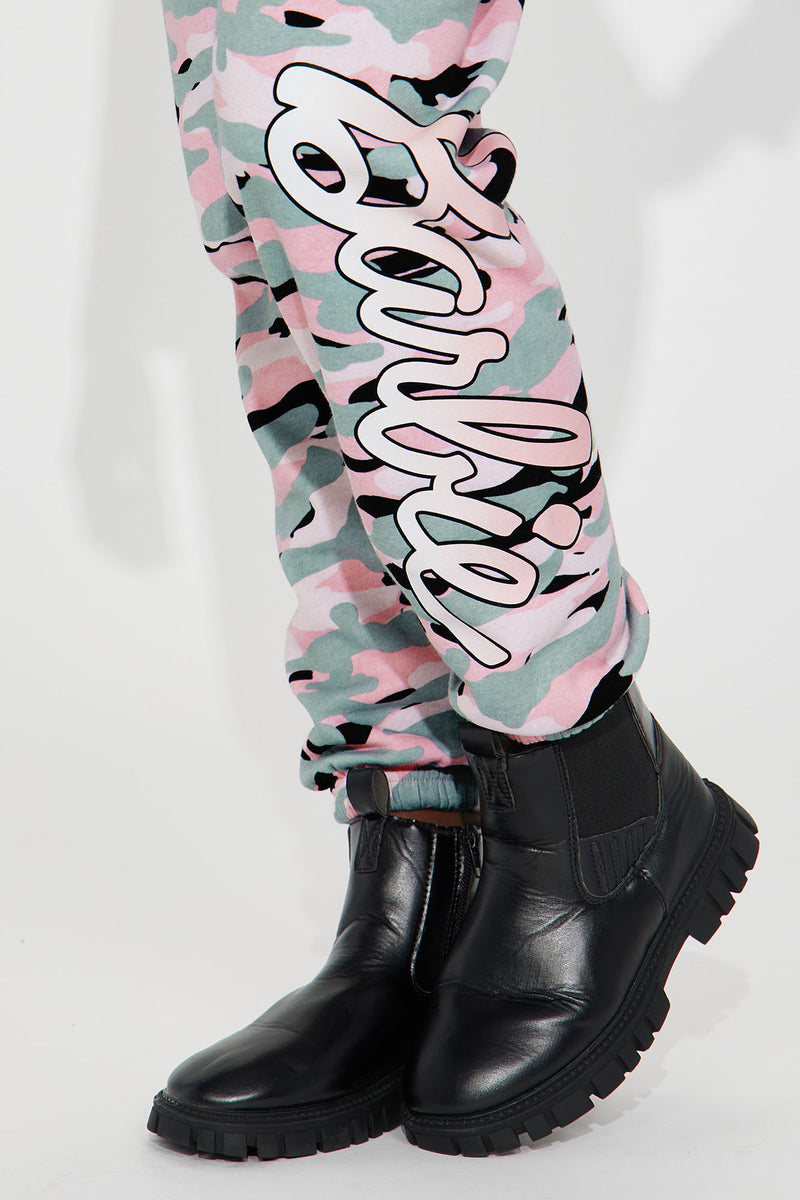 Camo best sale joggers pink