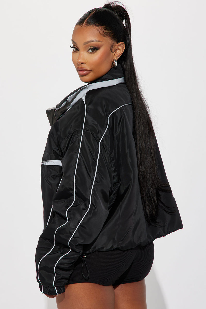 Quickstrike Monogram Reflective Windbreaker (BlackReflective