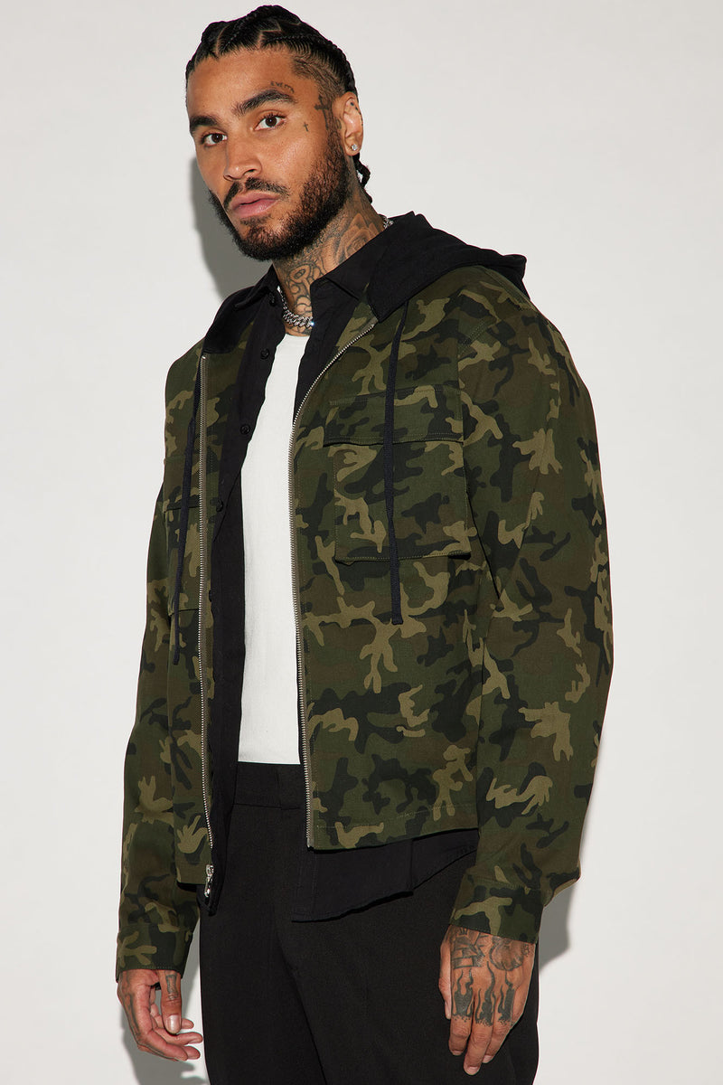 Now You See Me Utility Jacket Camouflage Fashion Nova Mens