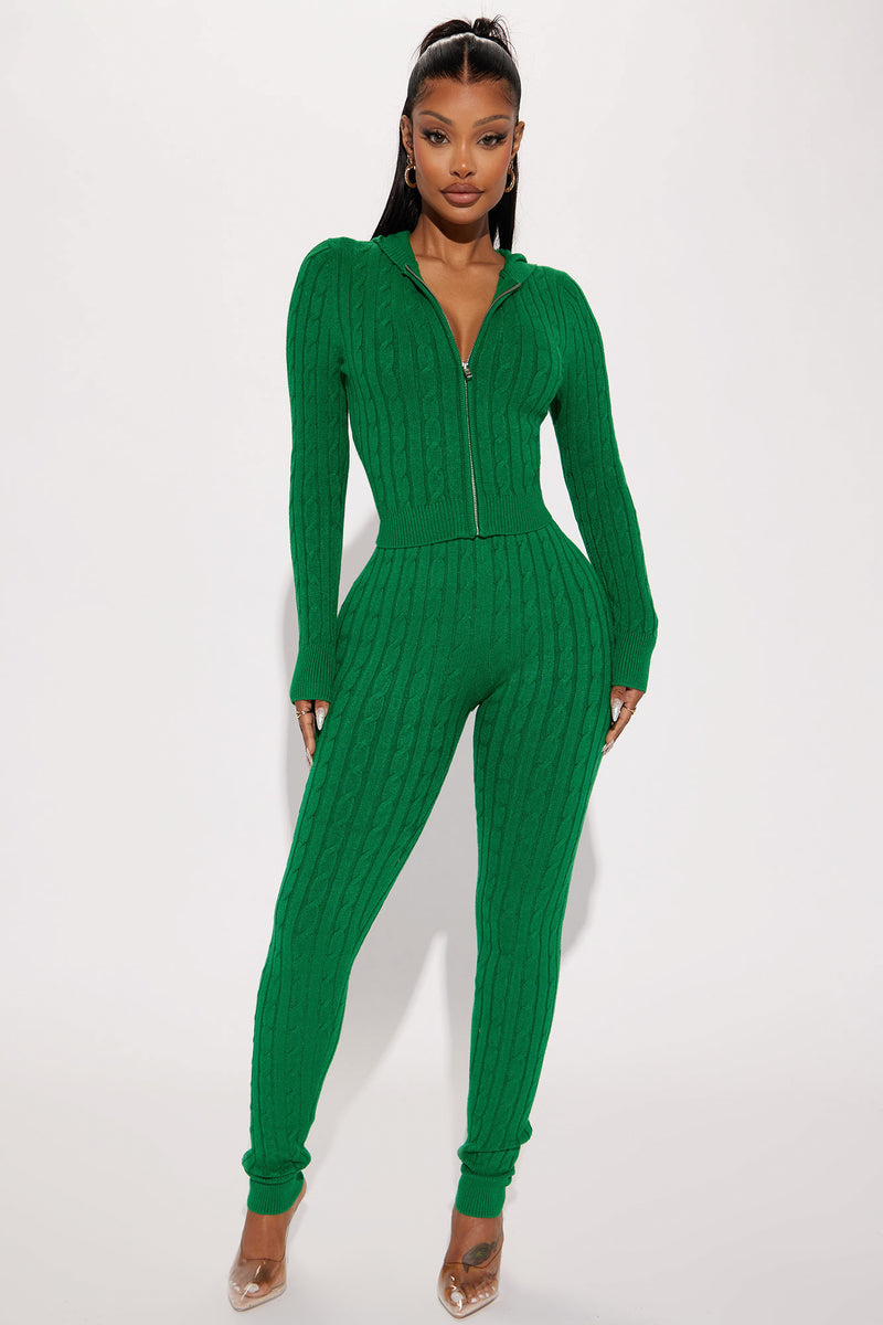Rylee Sweater Legging Set - Kelly Green, Fashion Nova, Matching Sets