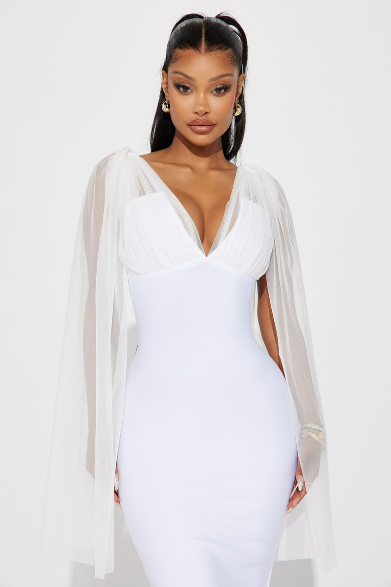Kristina Bandage Midi Dress White