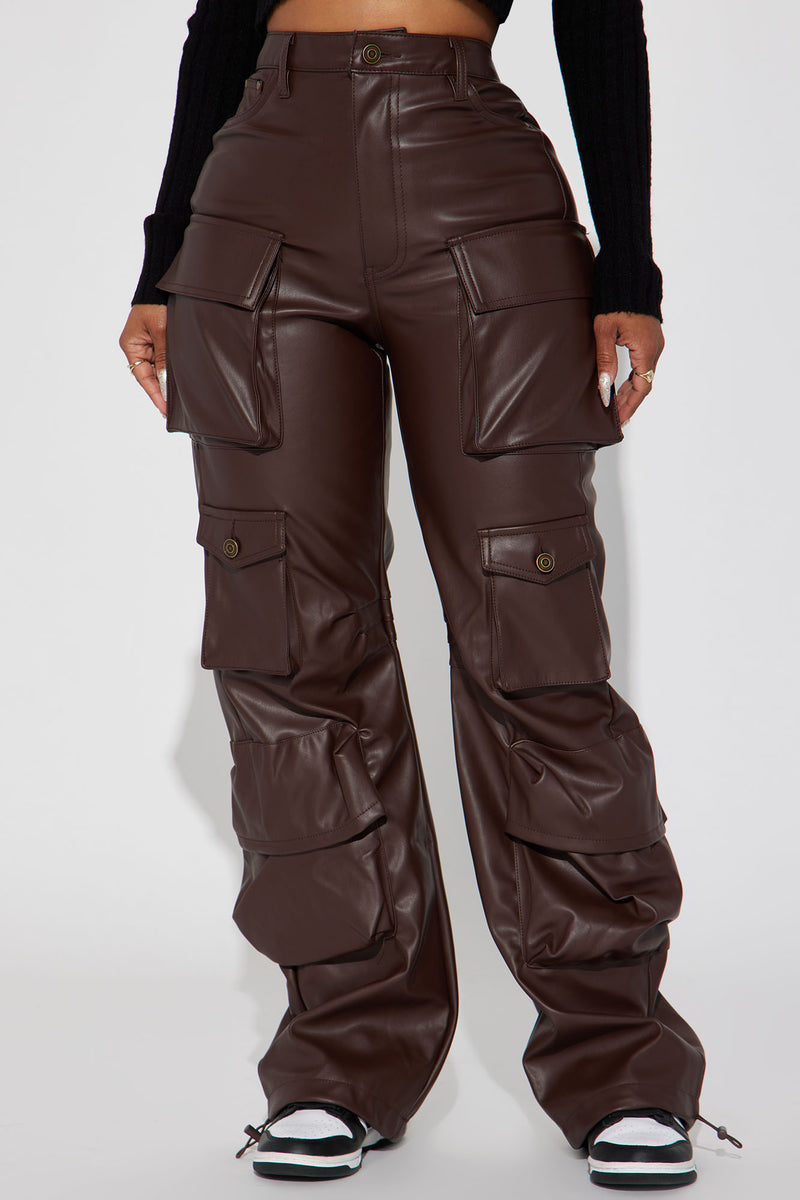 Womens leather cargo pants outlet