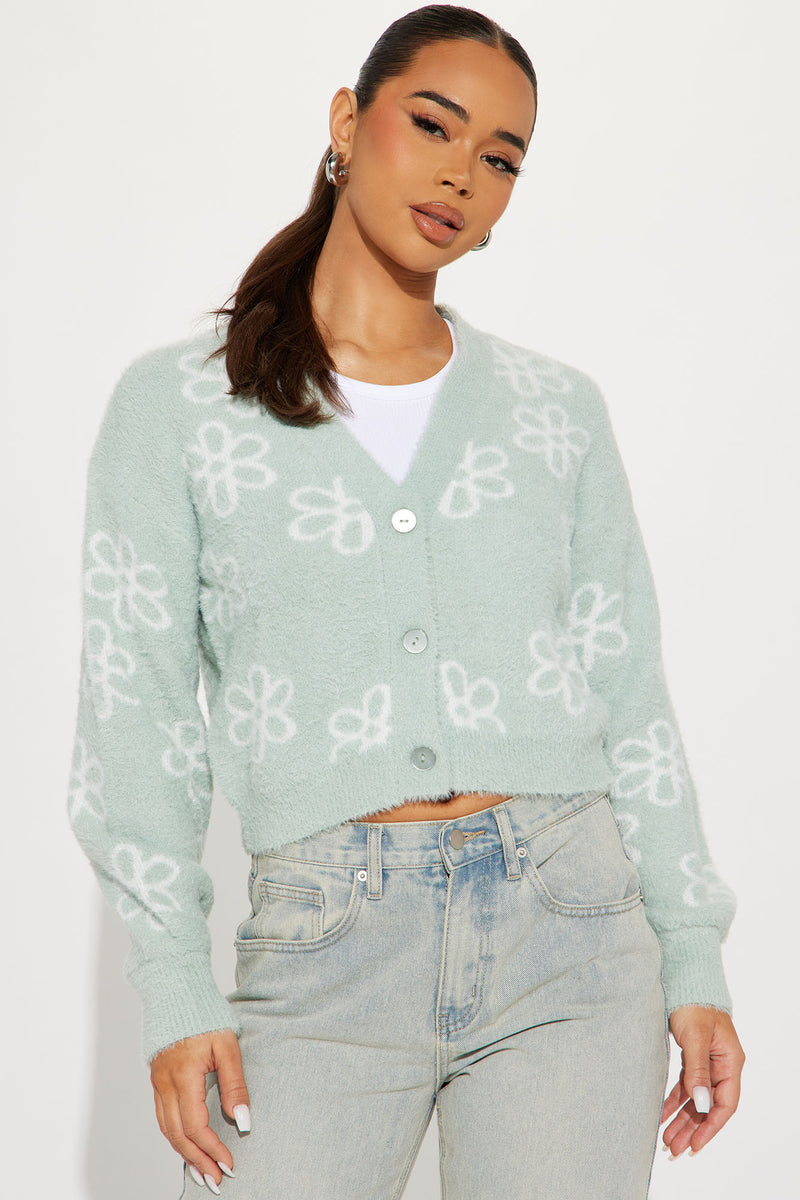 Lovin' Daisies Cardigan - Sage/combo | Fashion Nova, Sweaters | Fashion Nova