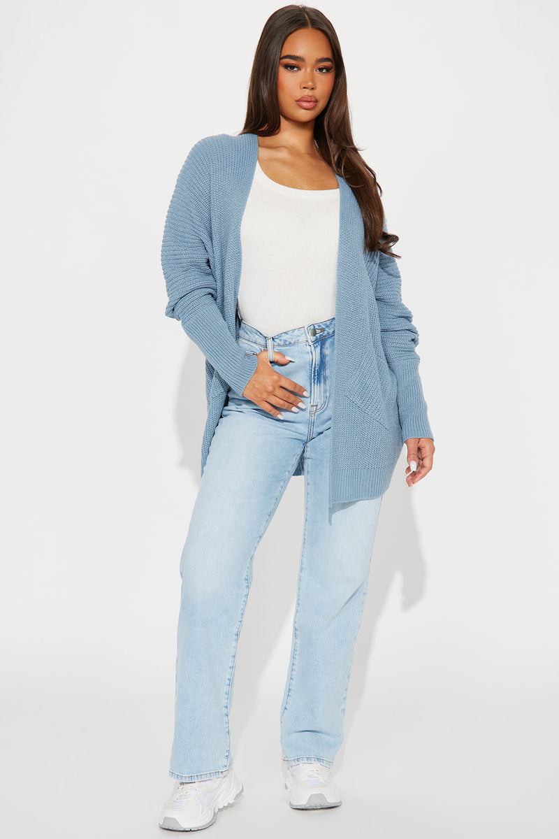 Dusty blue on sale cardigan