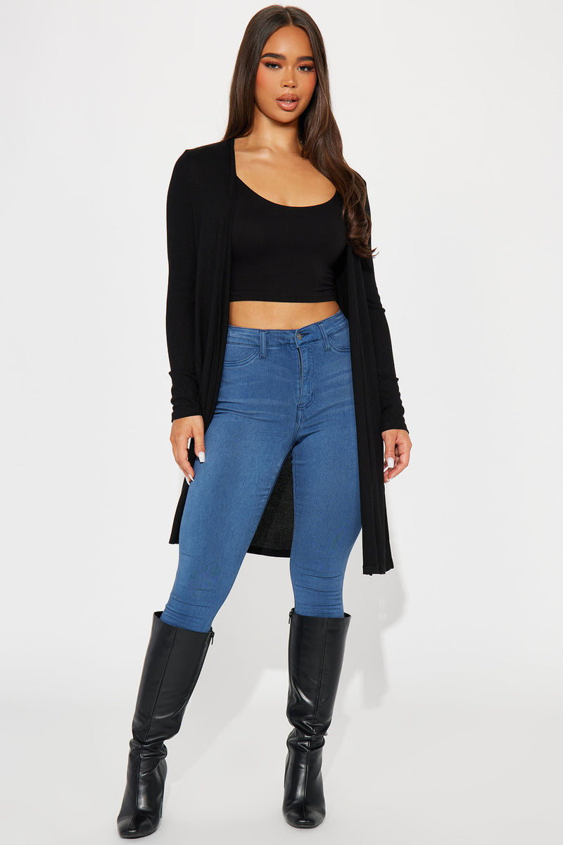 Nita cheap ribbed cardigan