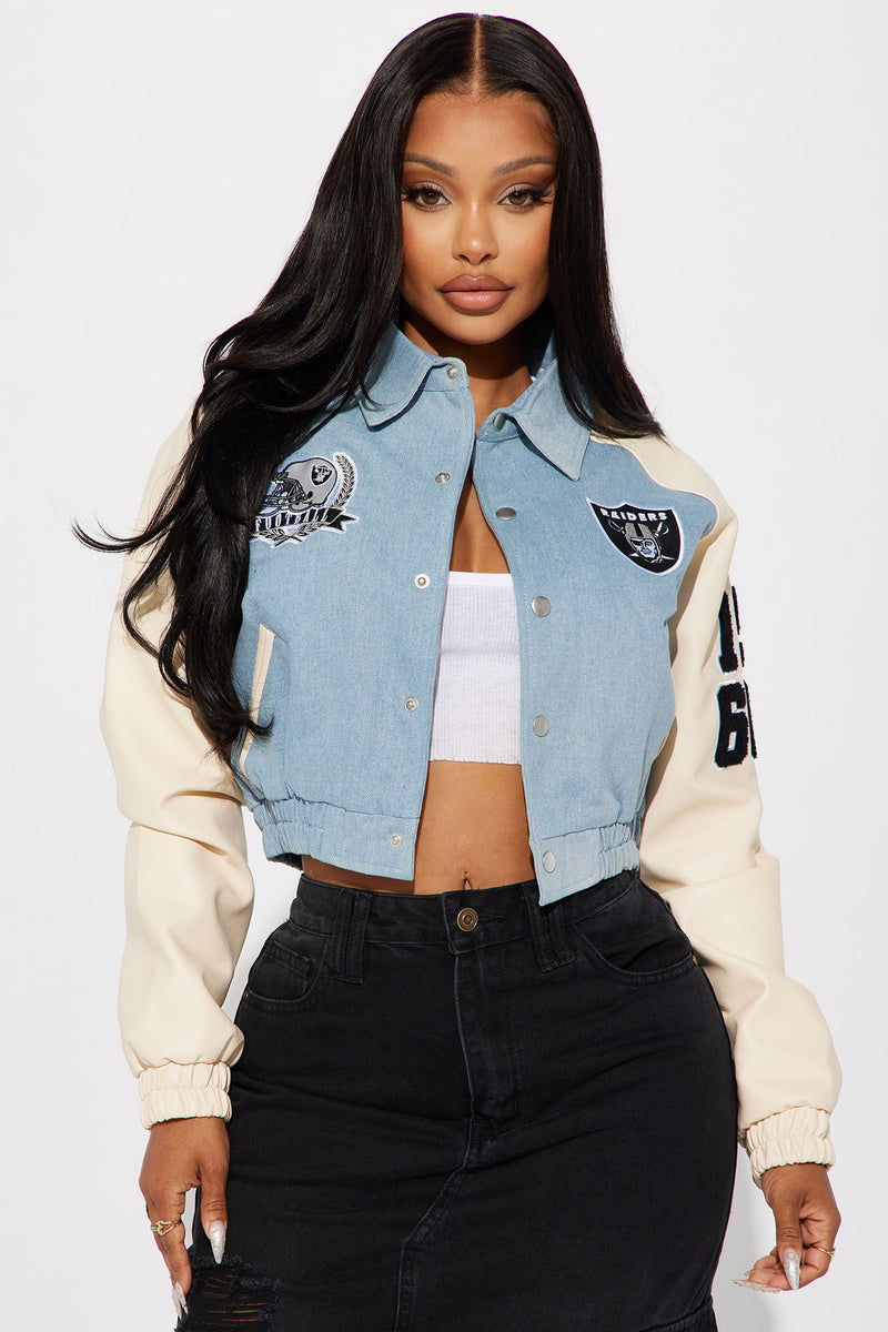 Raiders sale jean jacket