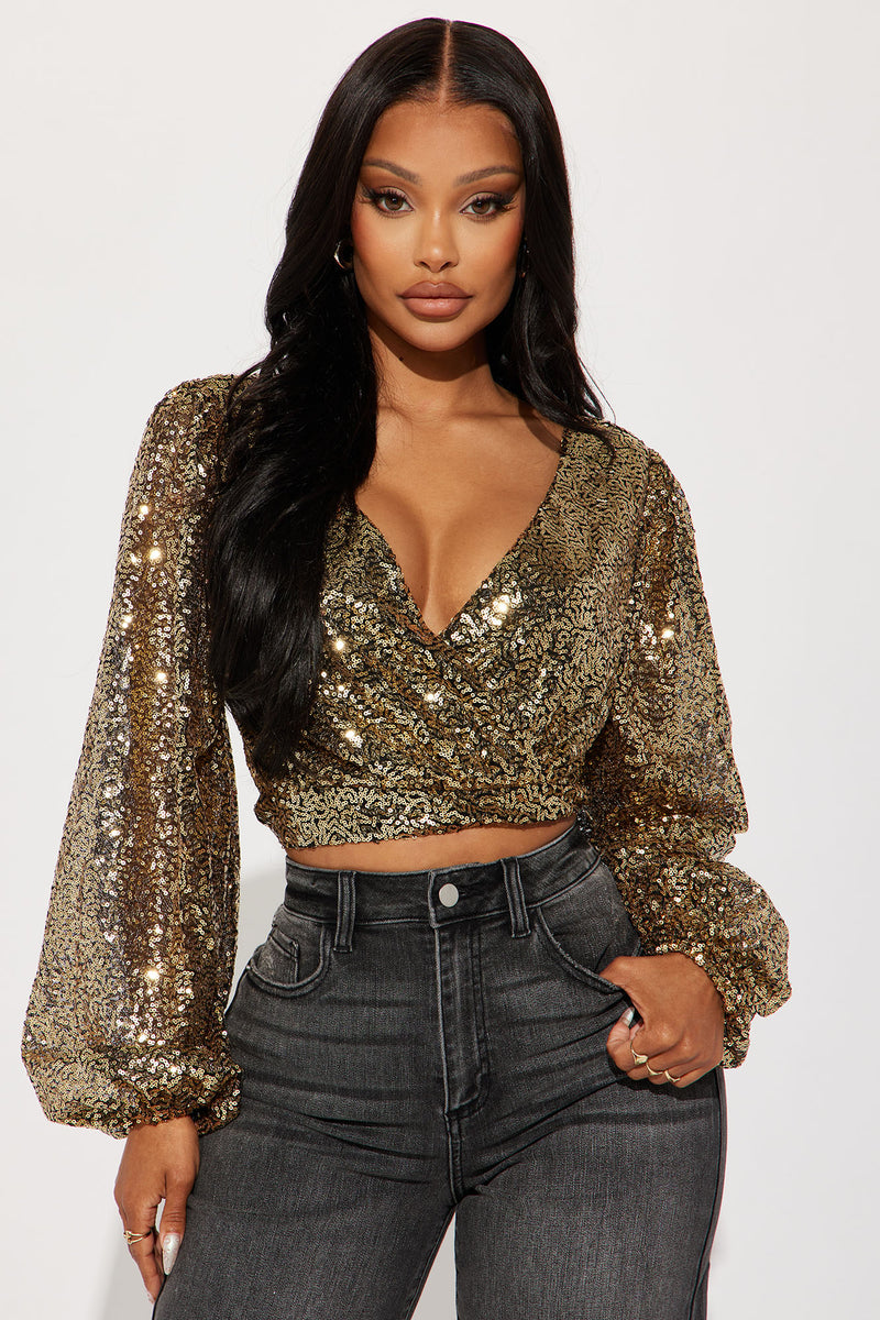 Shine Bright Sequin Top at Rs 2500/piece, Gold Sequin Top in Bengaluru