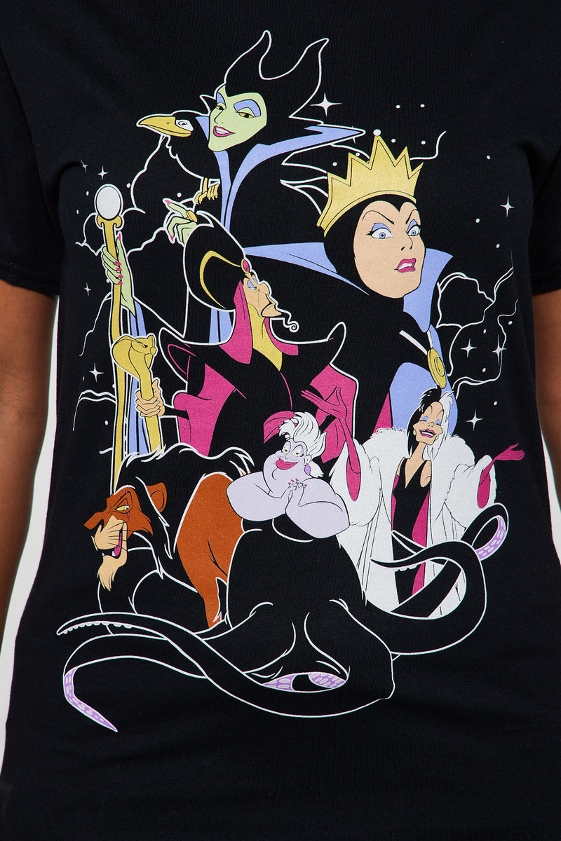 Disney Villains Graphic Tshirt - Black | Fashion Nova, Screens Tops and  Bottoms | Fashion Nova