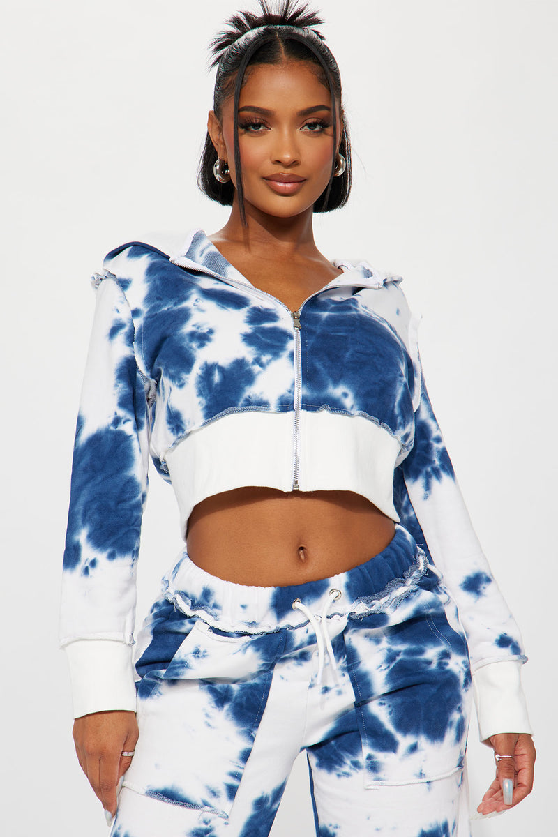 Throwback Tie Dye Jogger Set Navy Fashion Nova Matching Sets