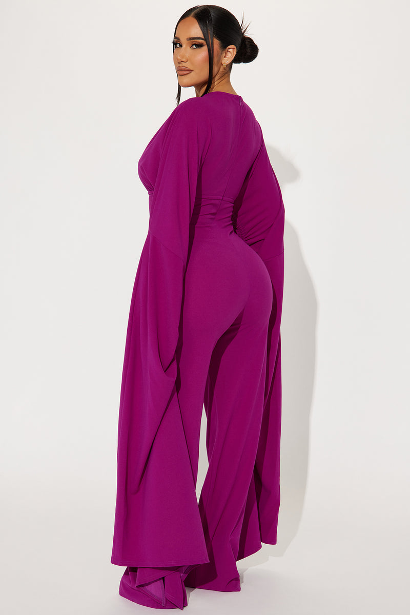 Purple jumpsuit clearance fashion nova