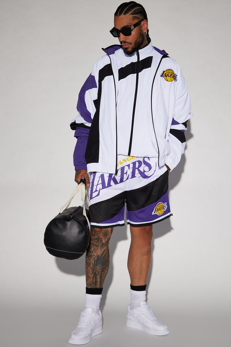 purple lakers tracksuit