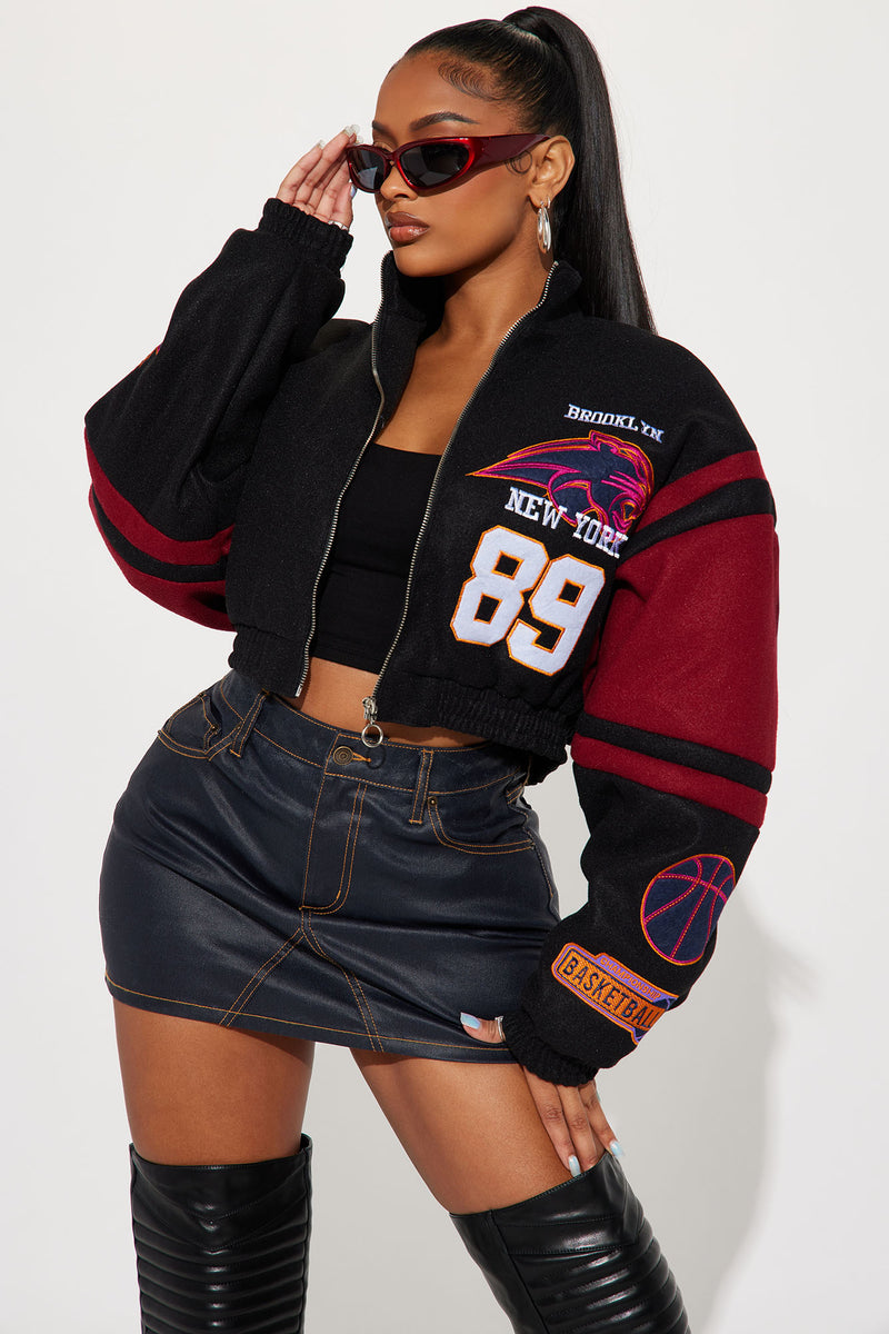 Brooklyn Hottie Bomber Jacket Burgundy Fashion Nova Jackets