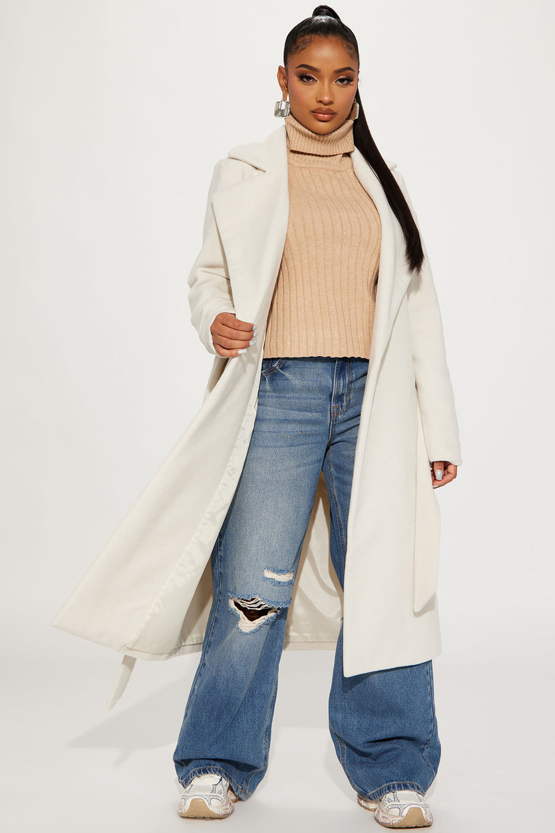 Ivory duster discount coat