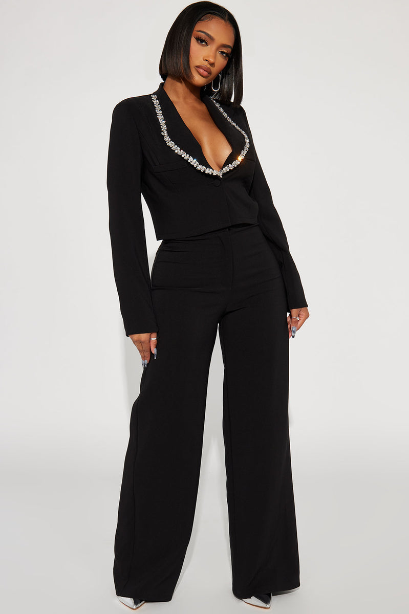 Boss Mood Blazer Pant Set Black Fashion Nova, Matching Sets Fashion Nova