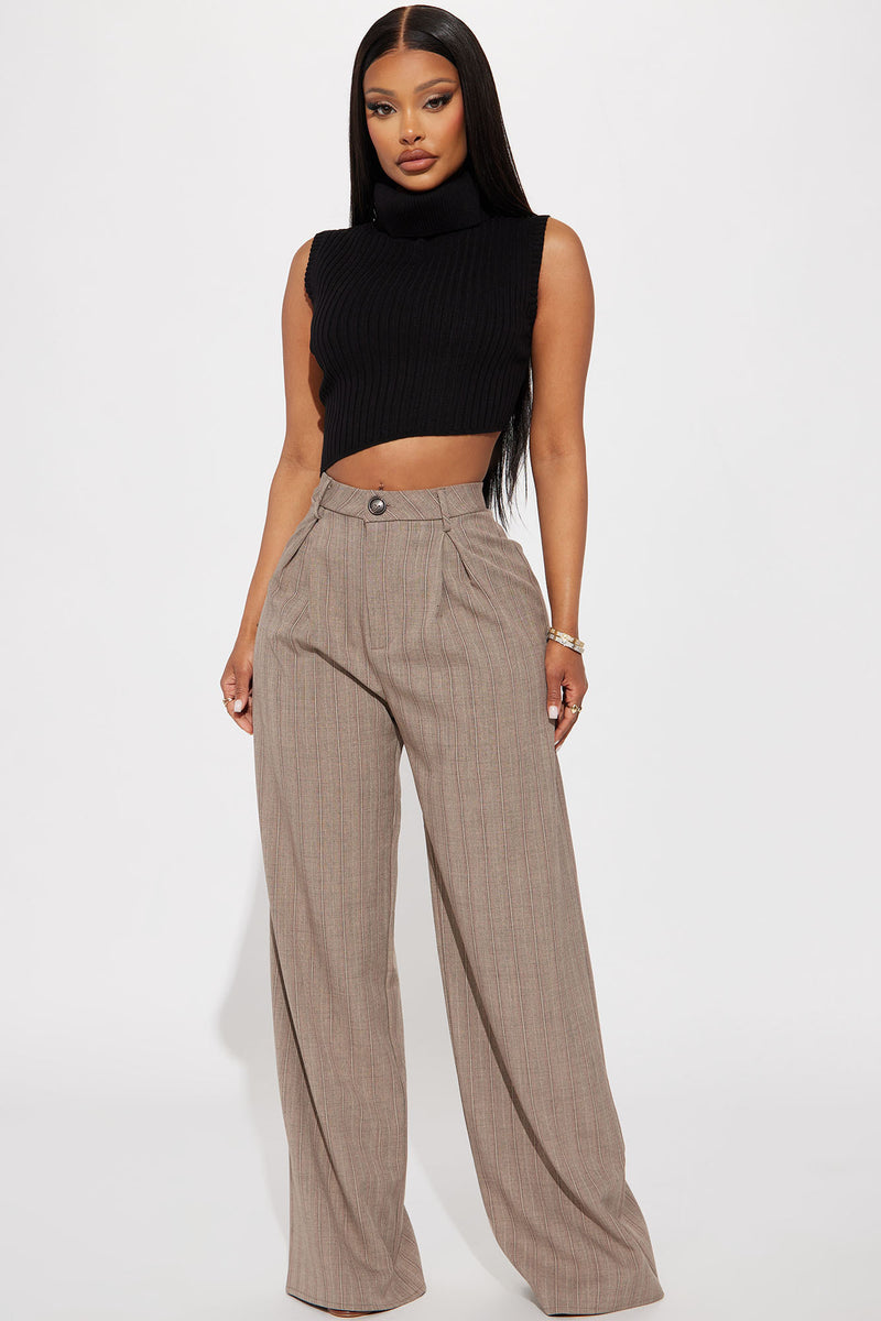 Crop top sales and trouser combo