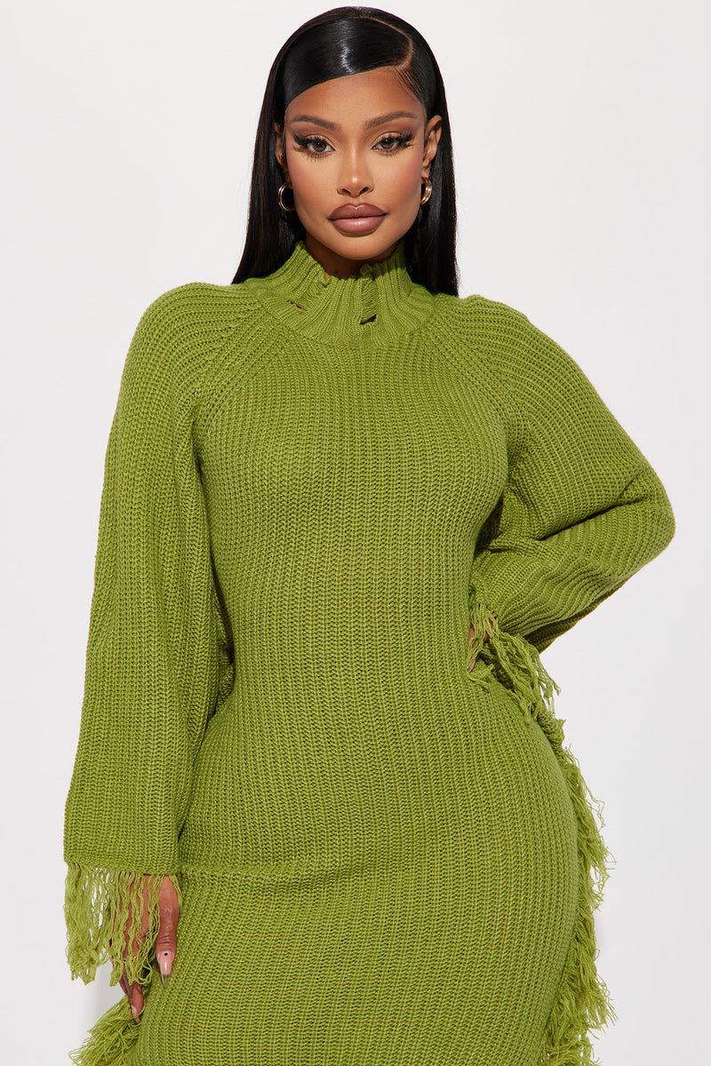 Chartreuse top green sweater