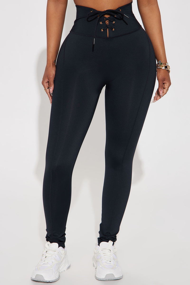 Fashion nova outlet lace up leggings