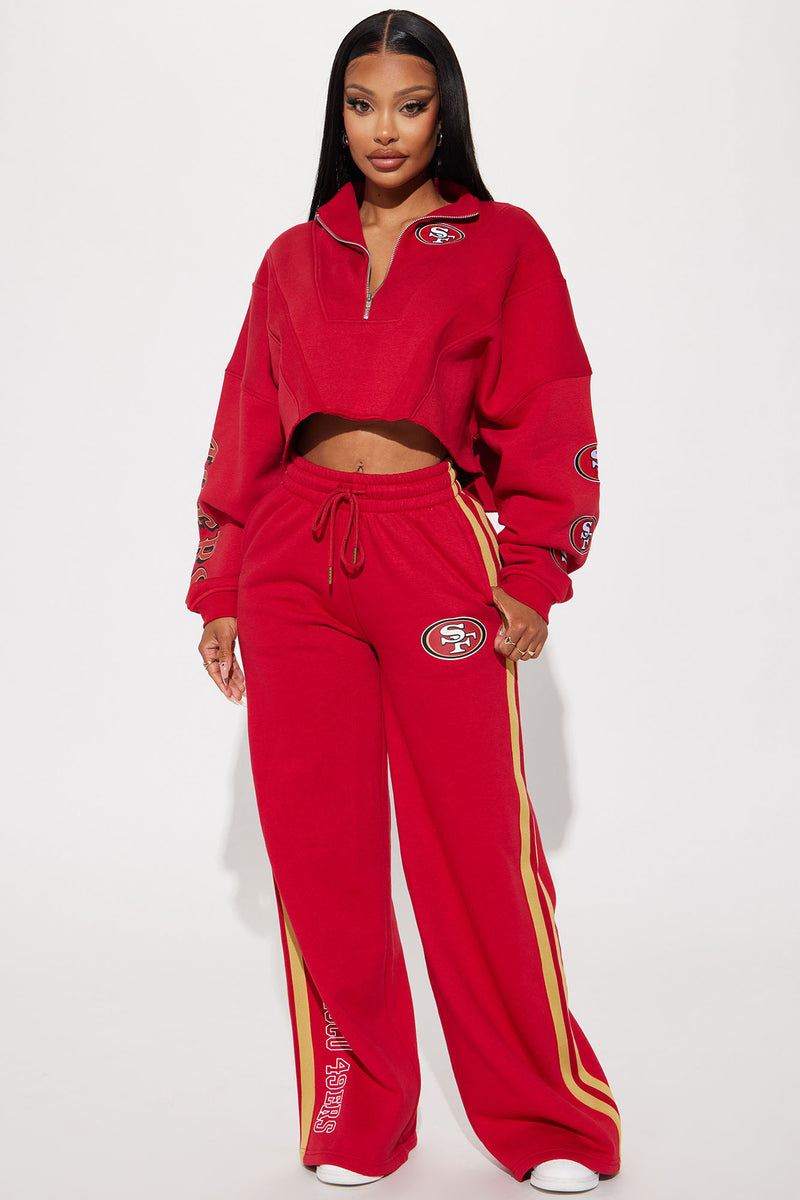 Red champion tracksuit womens sales