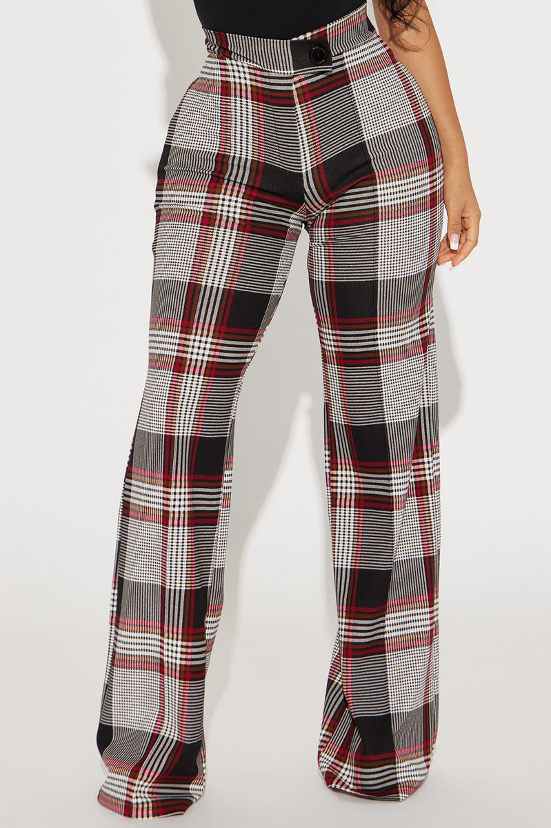 Red plaid pants fashion sales nova