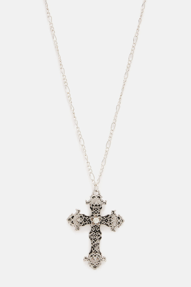 Savannah Cross Necklace Silver Fashion Nova, Jewelry Fashion Nova