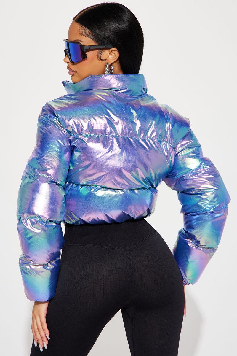 Holographic jacket fashion nova hotsell