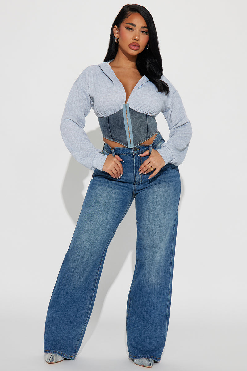 Corset hoodie fashion nova 2025