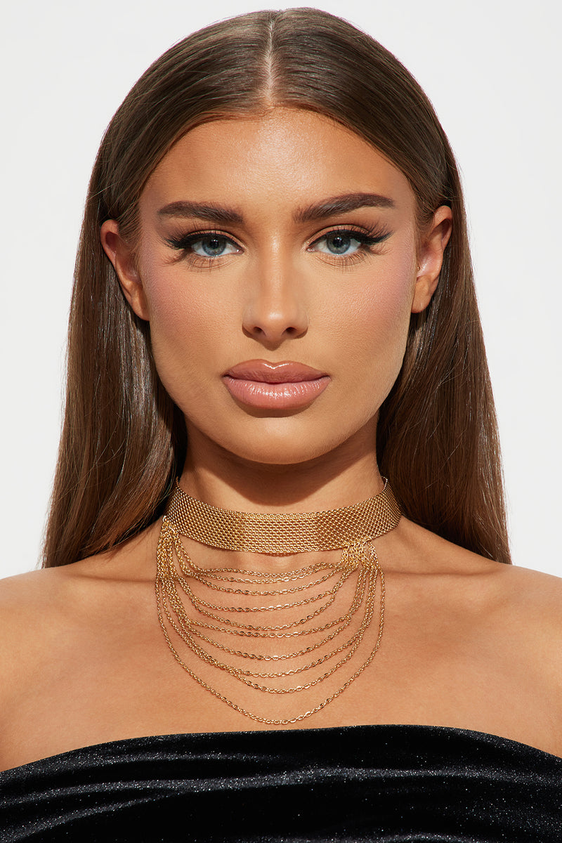 Appealing Look Choker Gold Fashion Nova, Jewelry Fashion Nova