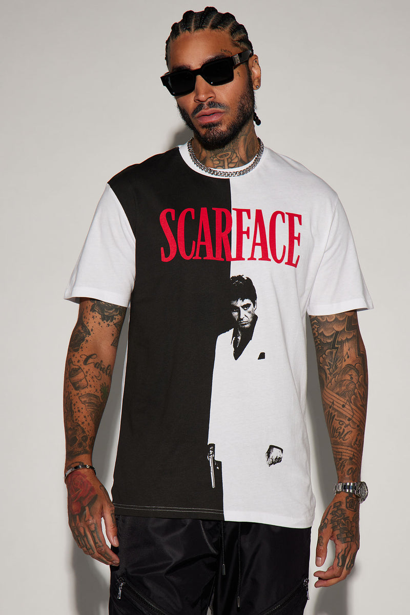 Scarface Poster Short Sleeve Tee Black/White Fashion Nova, Mens